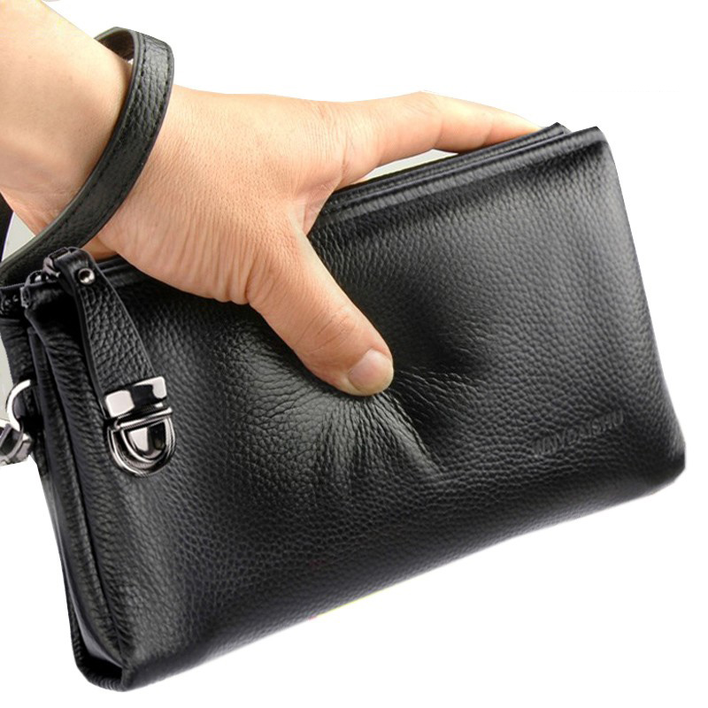 Men'S Accessories Wallet - 2025 Hand Bag Men Real Cowhide