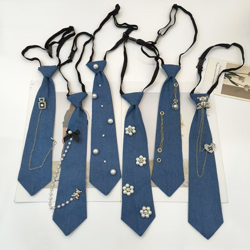 Cowboy Style Blue Necktie JK S - đánh giá và giá Men Accessories Neck Chain