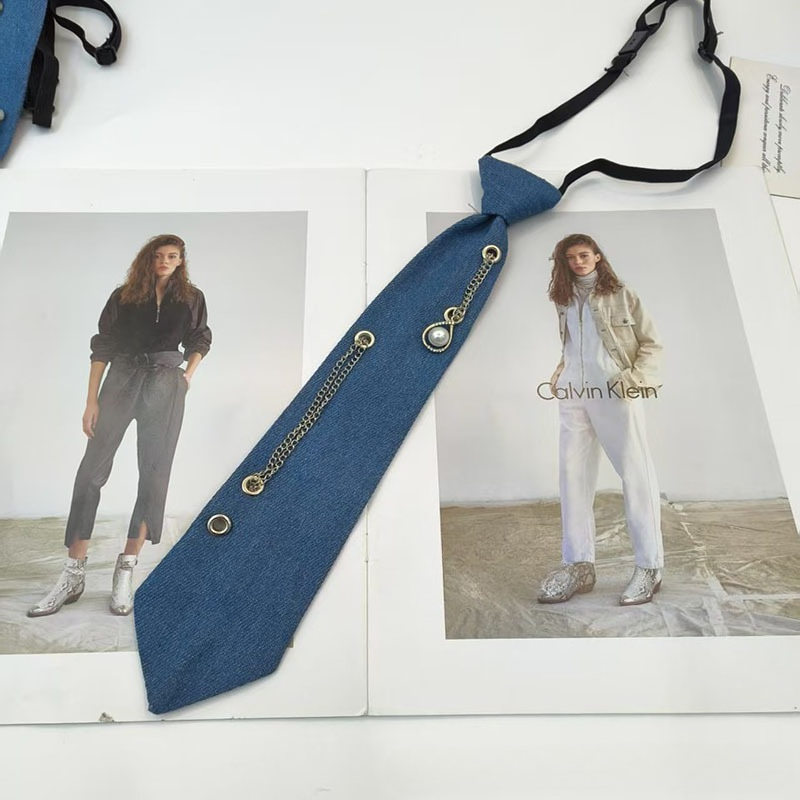 Cowboy Style Blue Necktie JK S - đánh giá và giá Men Accessories Neck Chain