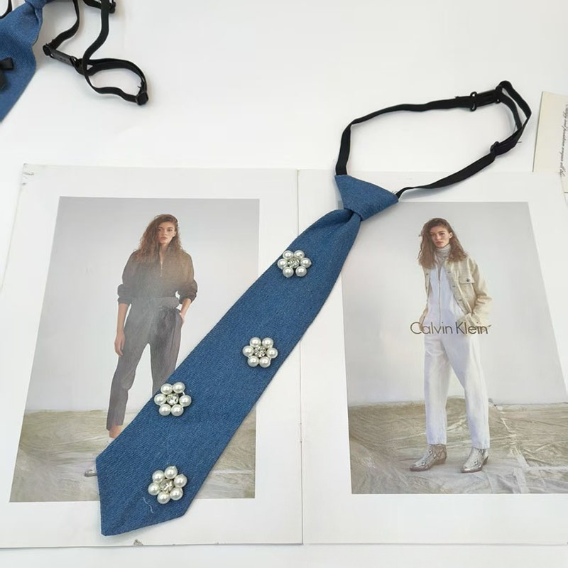 Cowboy Style Blue Necktie JK S - đánh giá và giá Men Accessories Neck Chain