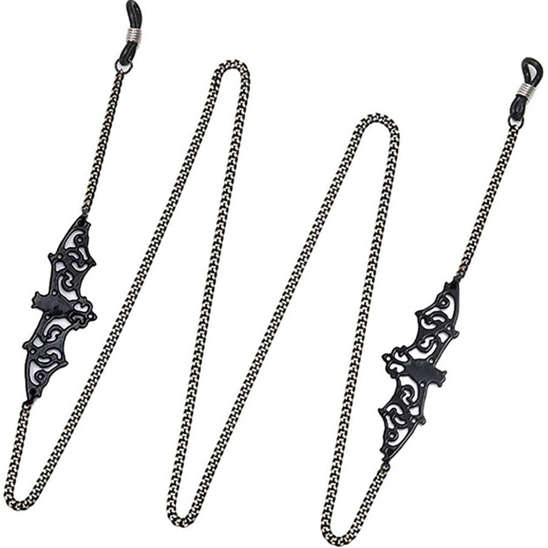 1-10PCS Gothic Bat Eyeglass Ch - đánh giá và giá Men Accessories Neck Chain