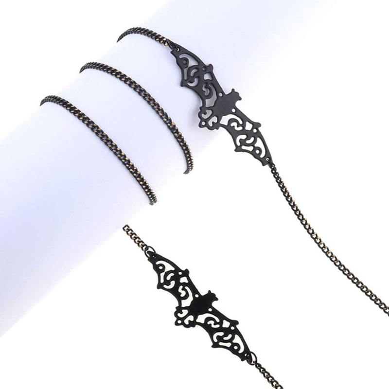 1-10PCS Gothic Bat Eyeglass Ch - đánh giá và giá Men Accessories Neck Chain