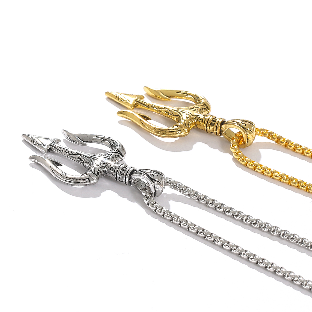 Punk Vintage Neptune Trident P - đánh giá và giá Men Accessories Neck Chain