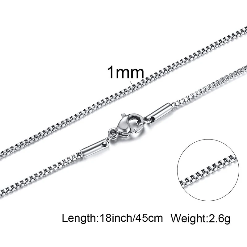 Mens Thin Box Chain Necklace,1 - đánh giá và giá Men Accessories Gift Box