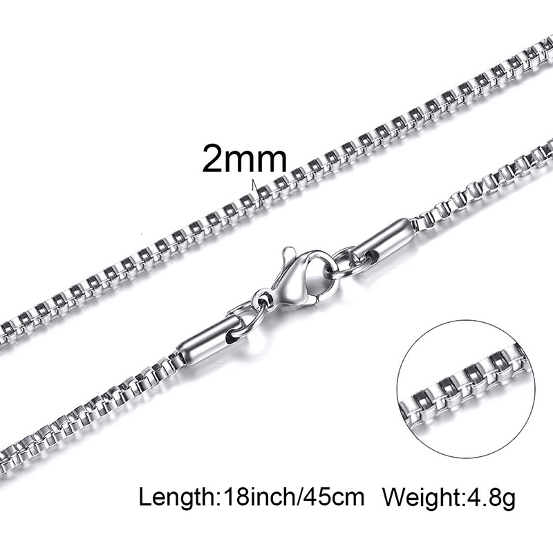 Mens Thin Box Chain Necklace,1 - đánh giá và giá Men Accessories Gift Box