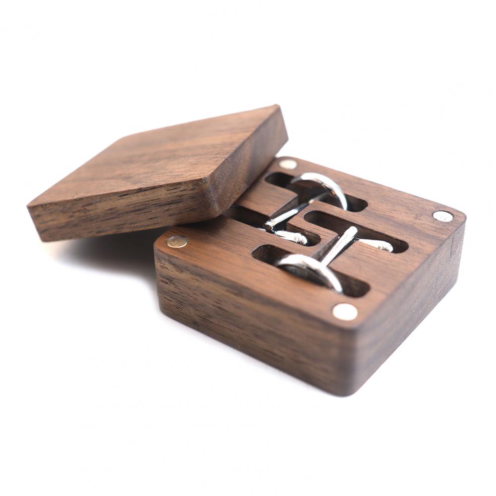 Walnut Cufflink Box Solid Wood - đánh giá và giá Men Accessories Gift Box