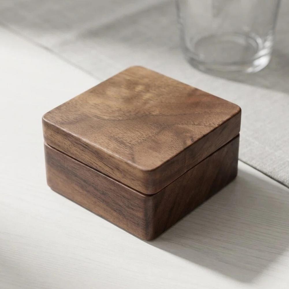 Walnut Cufflink Box Solid Wood - đánh giá và giá Men Accessories Gift Box