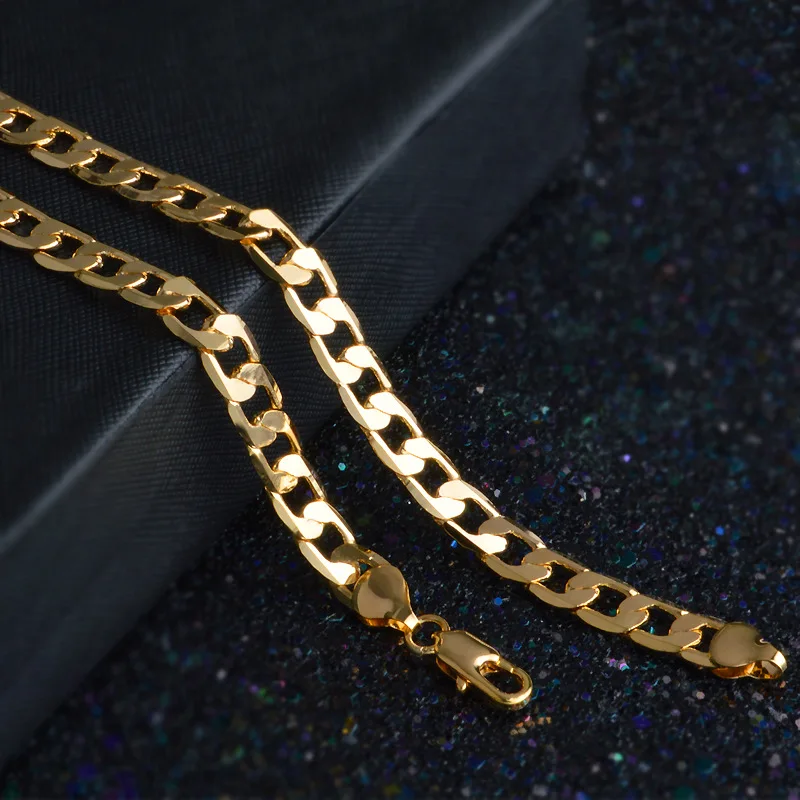Hot luxury 18K gold Lucky 8MM  - đánh giá và giá Men'S Accessories Affordable