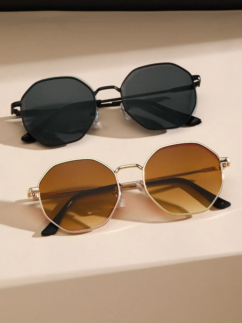1/3 Pcs Metal Geometric-Round  - đánh giá và giá Men'S Accessories Glasses