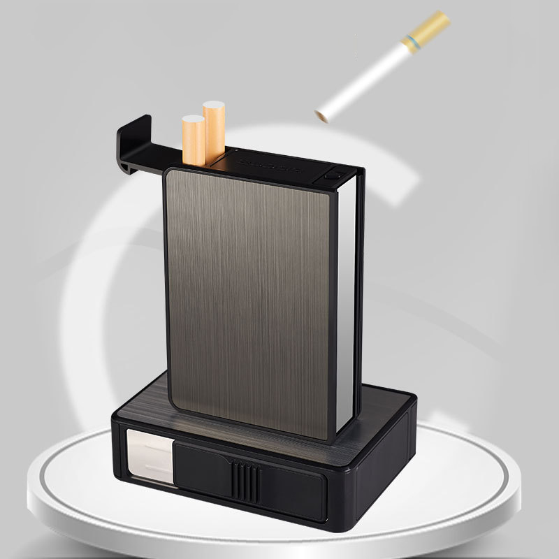 Automatic Cigarette Case Porta - đánh giá và giá Men Accessories Gift Box