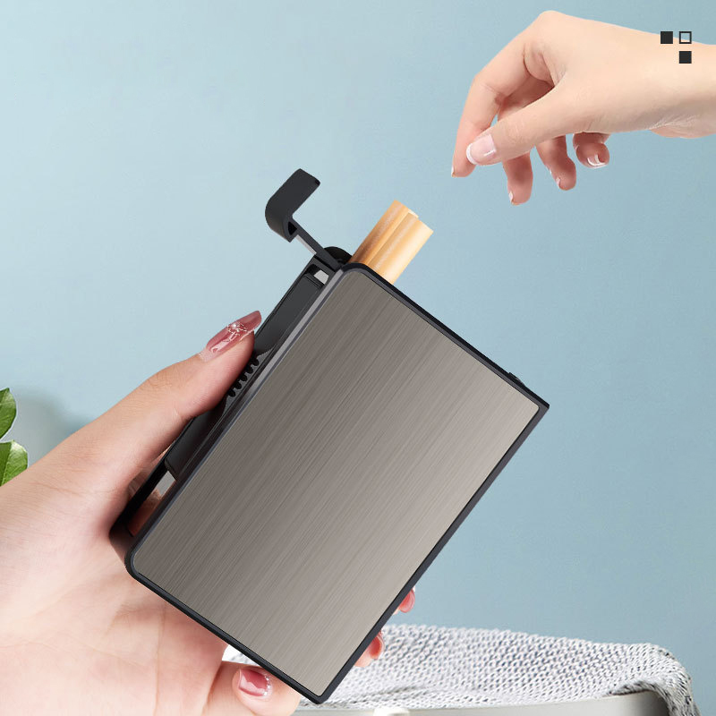 Automatic Cigarette Case Porta - đánh giá và giá Men Accessories Gift Box