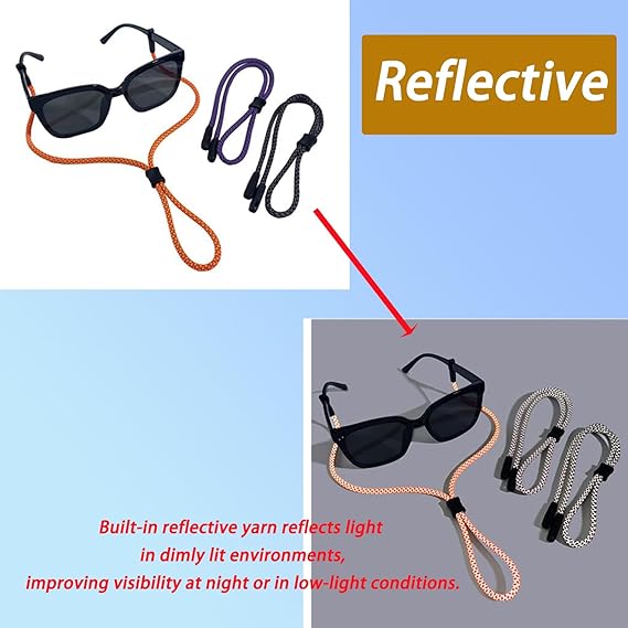 2 PCS Glasses Strap, Reflectiv - đánh giá và giá Men Accessories Neck Chain