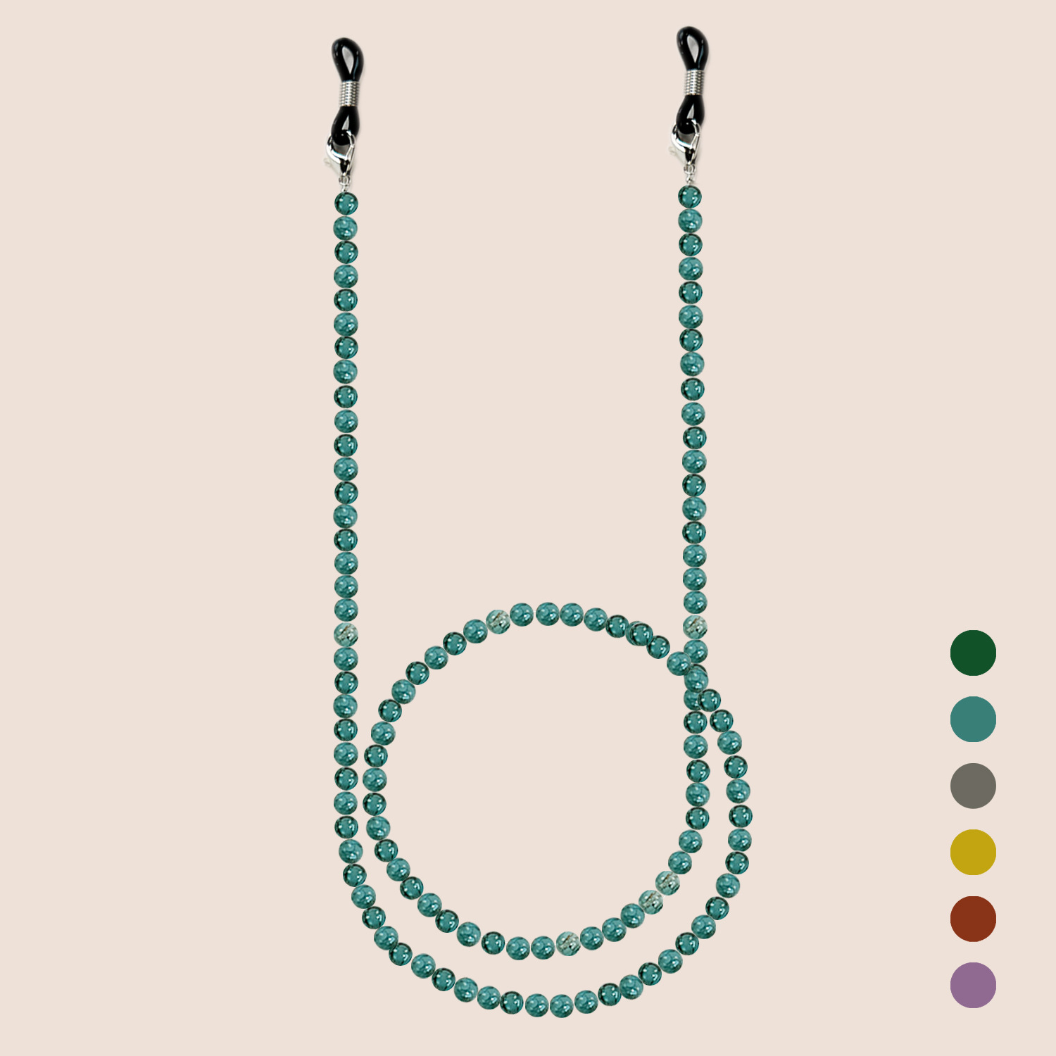 Chinese Style Glass Beaded Eye - đánh giá và giá Men Accessories Neck Chain