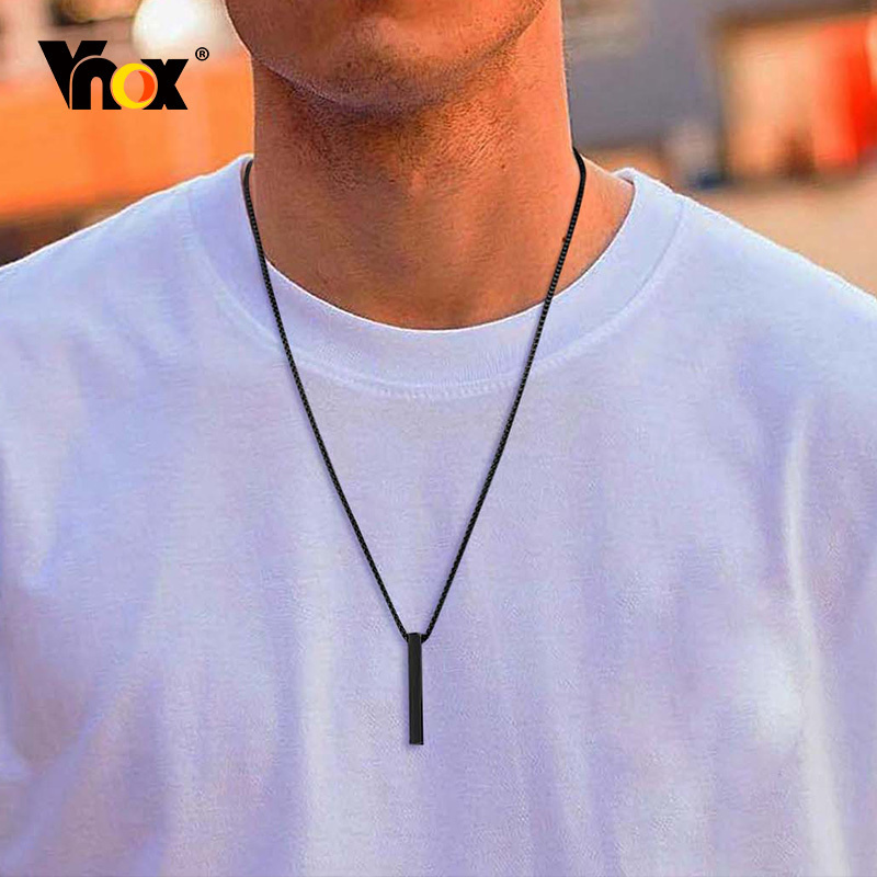 Vnox 5mm Pillar Necklace for M - đánh giá và giá Men Accessories Neck Chain