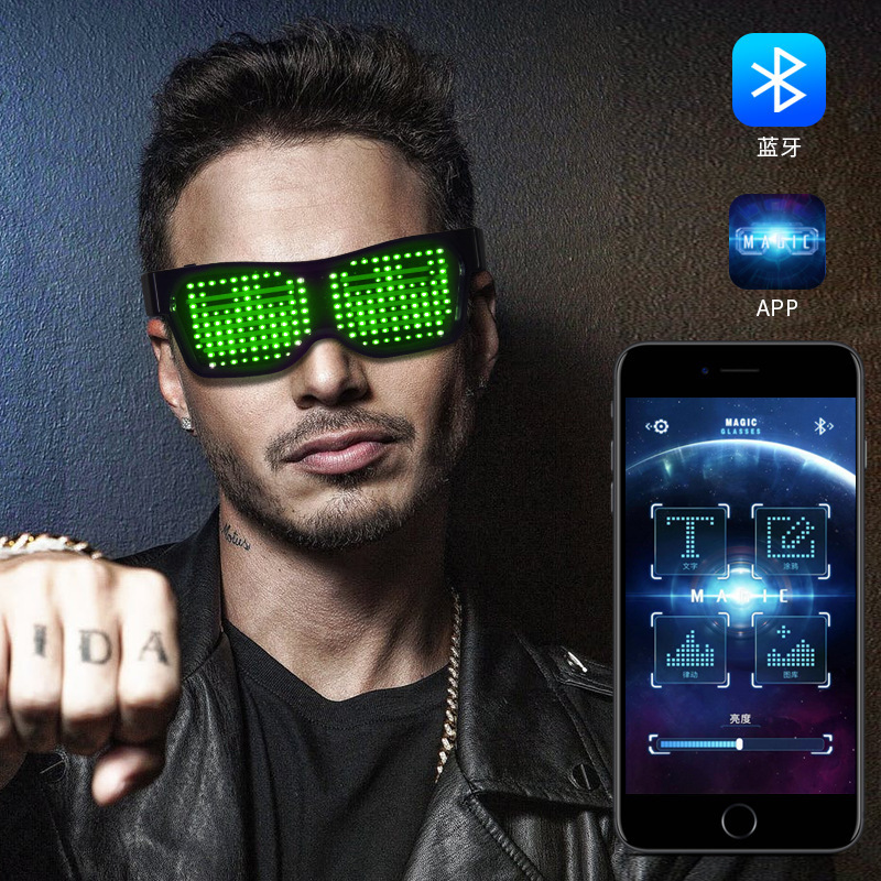 Adult LED Glasses Party Blueto - đánh giá và giá Men Accessories App