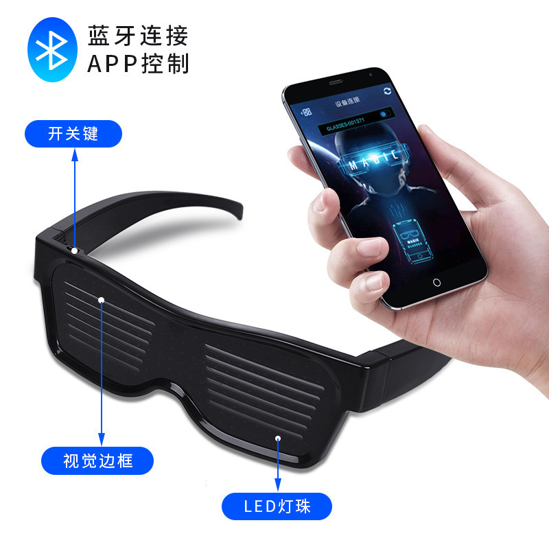 Adult LED Glasses Party Blueto - đánh giá và giá Men Accessories App