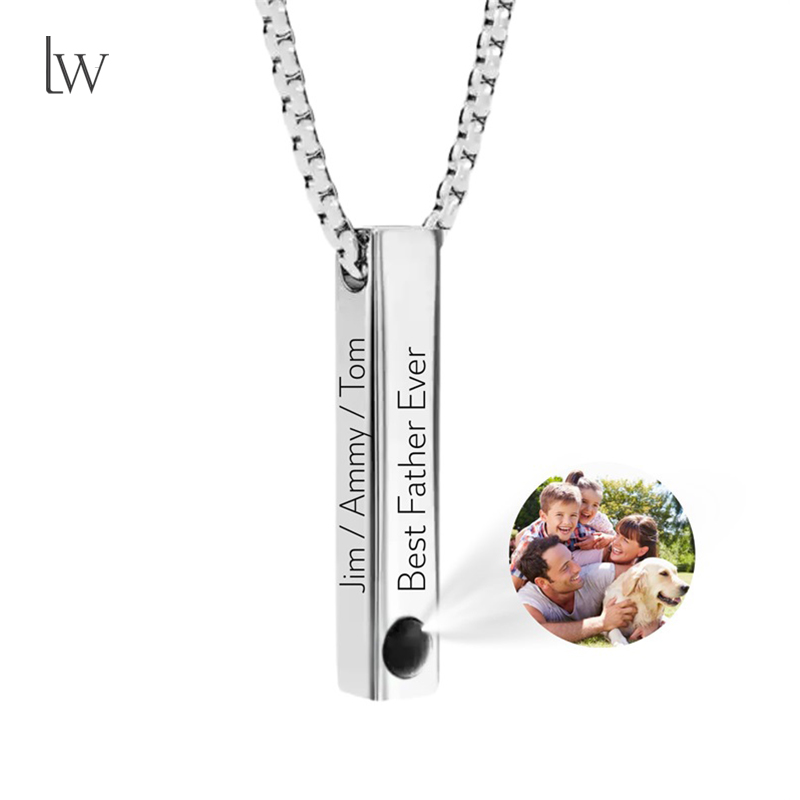 Custom Picture Name Necklace P - đánh giá và giá Men Accessories Gift Box