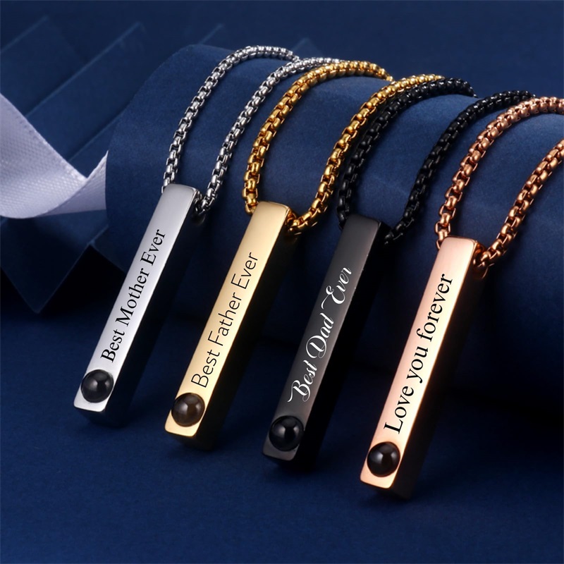 Custom Picture Name Necklace P - đánh giá và giá Men Accessories Gift Box