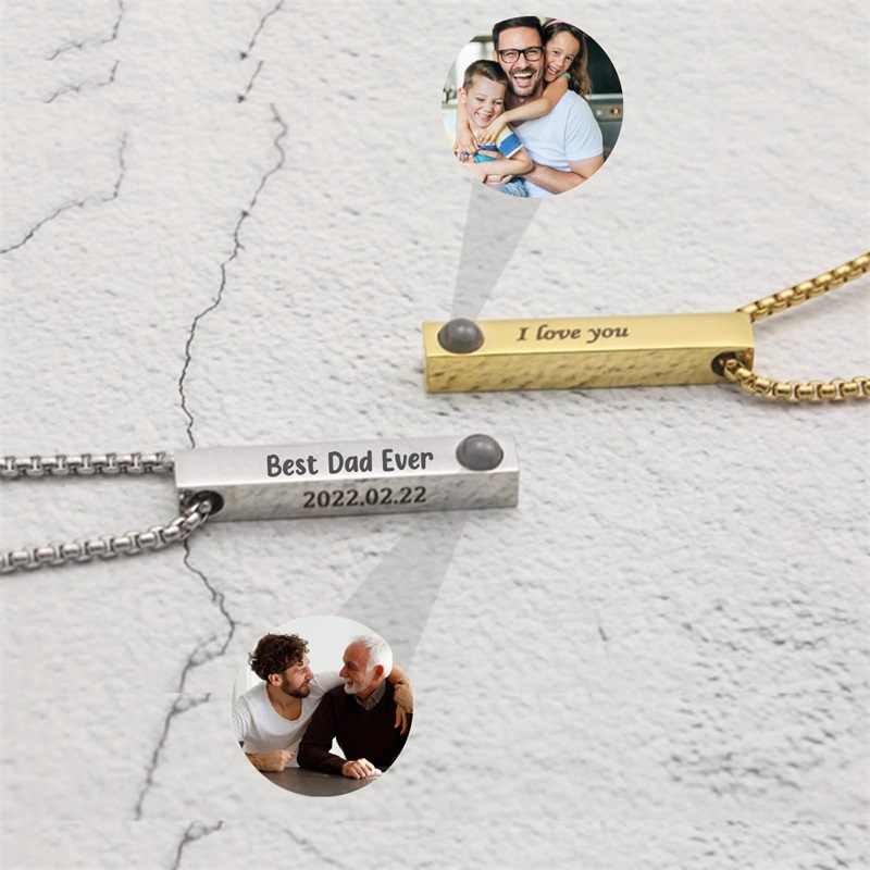 Custom Picture Name Necklace P - đánh giá và giá Men Accessories Gift Box