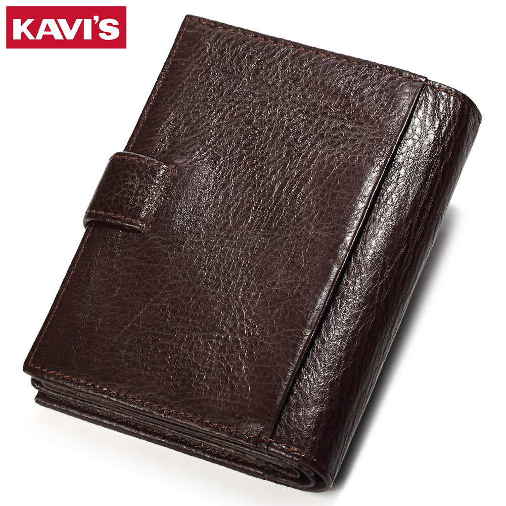KAVIS Genuine Leather Wallet M - đánh giá và giá Coin Holder Men