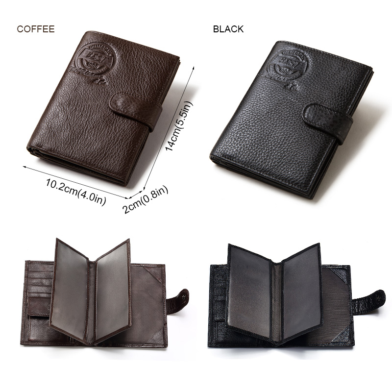 KAVIS Genuine Leather Wallet M - đánh giá và giá Coin Holder Men