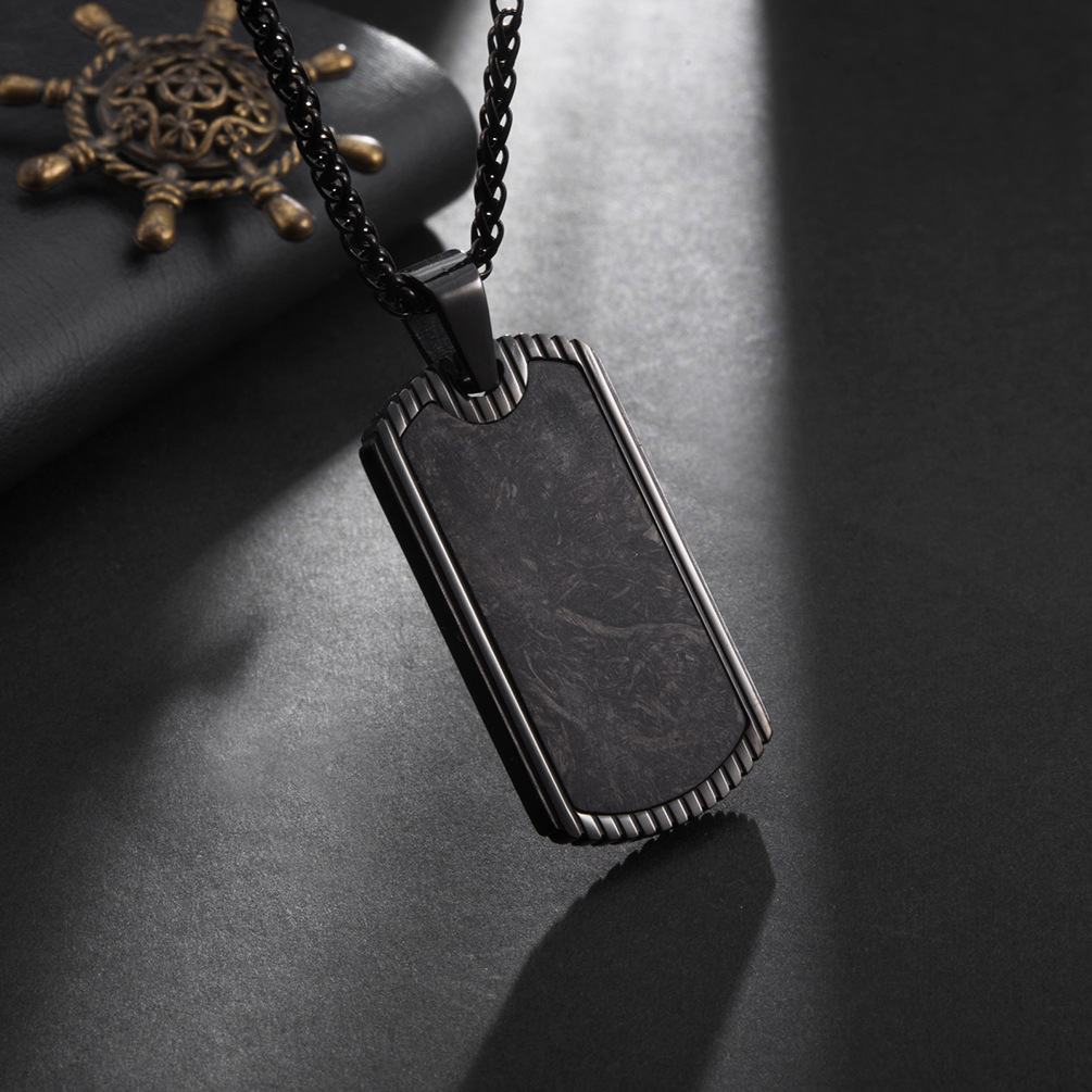 Sợi Carbon Mặt Dây Chuyền Thép - đánh giá và giá Men Accessories List